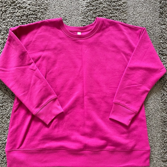 Ideology Plus Size Sweatshirt - 1X - Pink - Picture 2 of 3